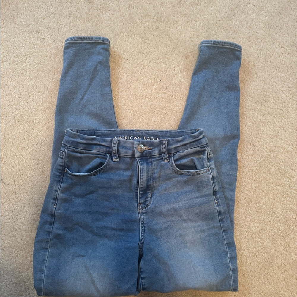 American Eagle Outfitters High Rise Blue Jeans